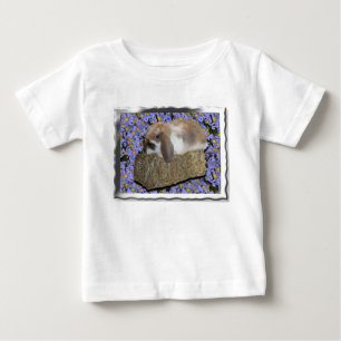 Camiseta Para Bebê Coelho Adorável Bebê Lop em Fardo Mini
