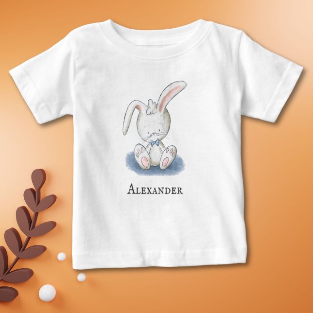 Camiseta Para Bebê Coelho Bebê Bonito Personalizado (Criador carregado)