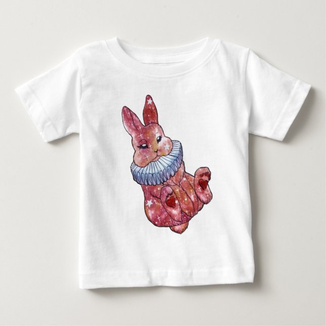 Camiseta Para Bebê Coelho chamado Ladybug (Frente)