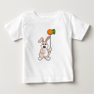 Camiseta Para Bebê Coelho com Cenoura como Balão.PNG