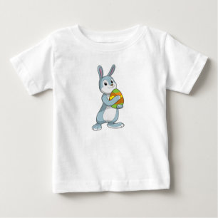 Camiseta Para Bebê Coelho com Ovo