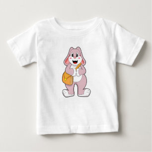 Camiseta Para Bebê Coelho como Hiker com Saco