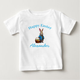 Camiseta Para Bebê Coelho da Páscoa