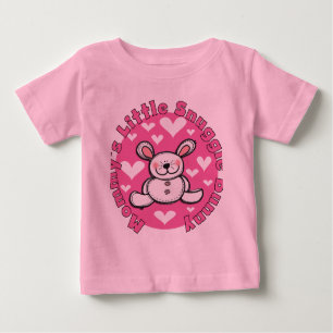 Camiseta Para Bebê Coelho do Snuggle da mamã pouco