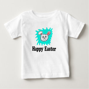 Camiseta Para Bebê Coelho Feliz da Páscoa
