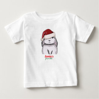 Camiseta Para Bebê Coelho Fofo Desenhado