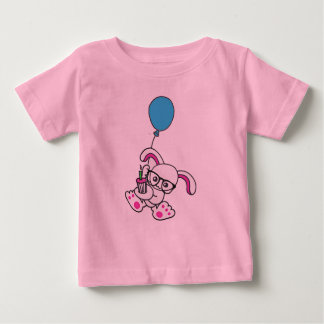 Camiseta Para Bebê coelho hipster