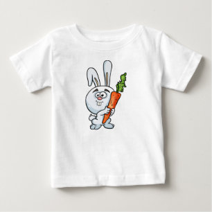 Camiseta Para Bebê Coelho, lebre, cenoura