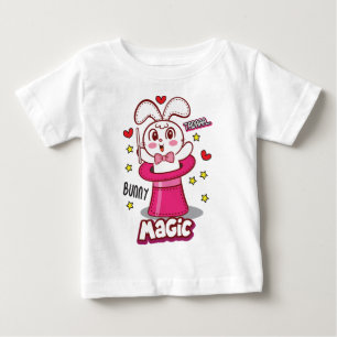 Camiseta Para Bebê Coelho mágico