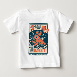 Camiseta Para Bebê Coelho Manga