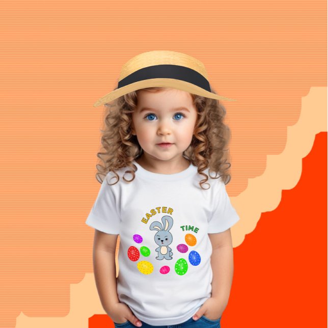 Camiseta Para Bebê coelho páscoa (Criador carregado)