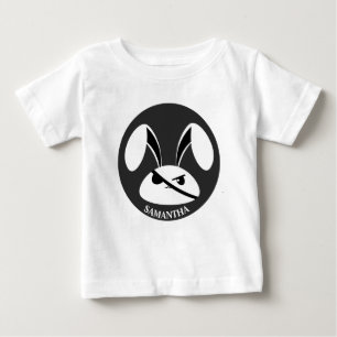 Camiseta Para Bebê Coelho Pirata Personalizado