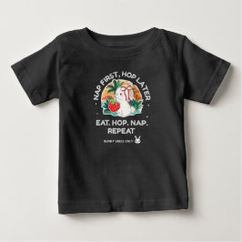 Camiseta Para Bebê Coelho Sonho de Morango