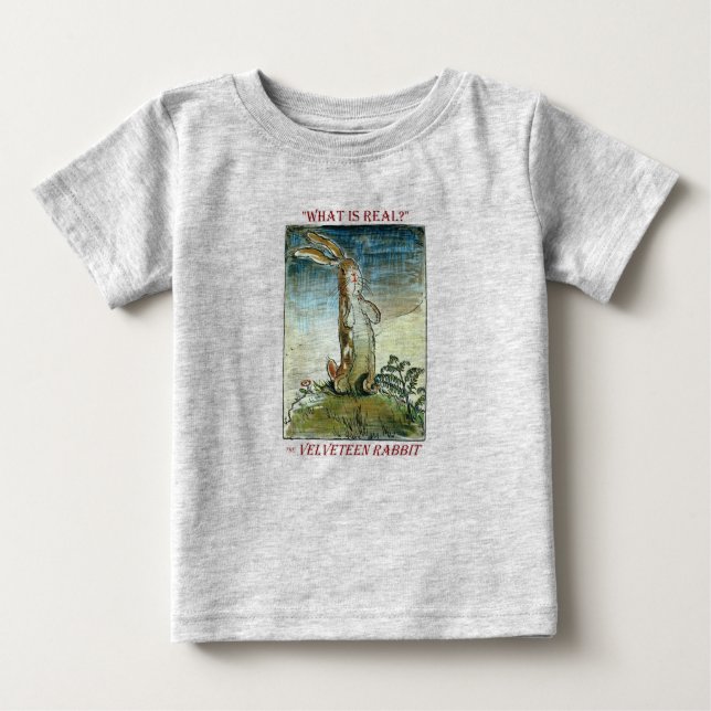 Camiseta Para Bebê Coelho Velveteen - Teto Infantil (Frente)