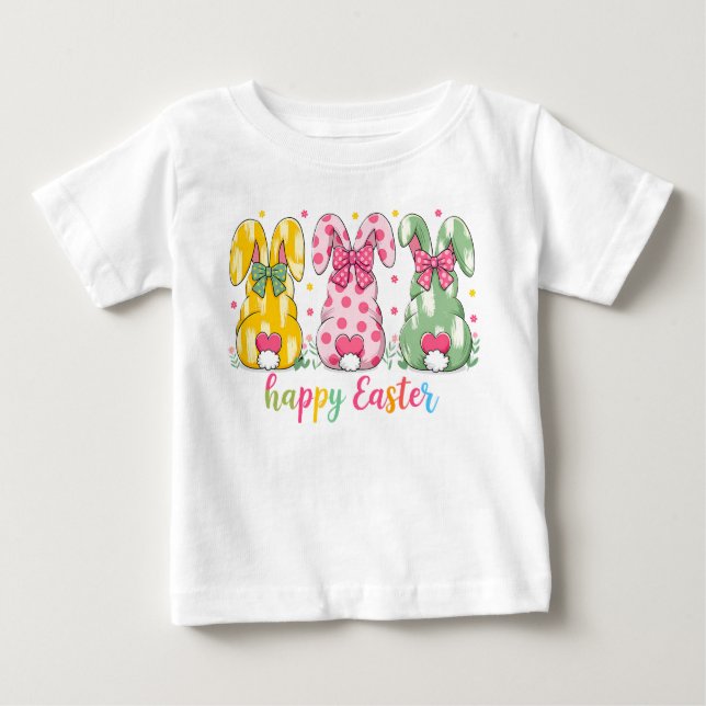 Camiseta Para Bebê Coelhos de Bolinhas Cachorada Personalizados pela  (Frente)