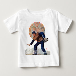Camiseta Para Bebê Cofre forte na placa