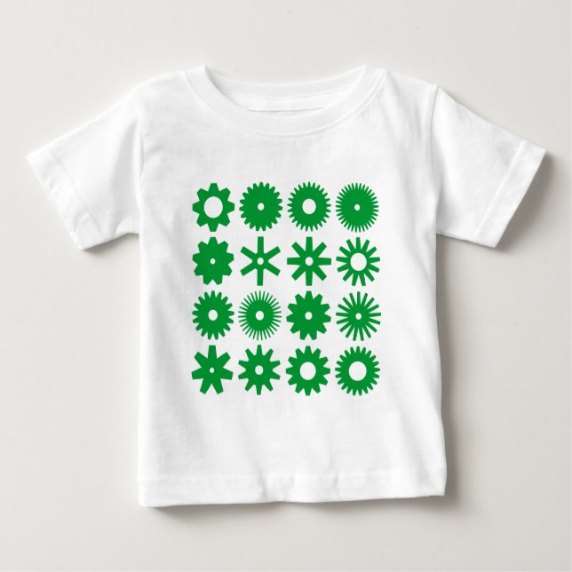 Camiseta Para Bebê Cogs (Frente)
