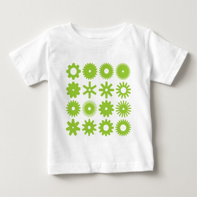 Camiseta Para Bebê Cogs (Frente)