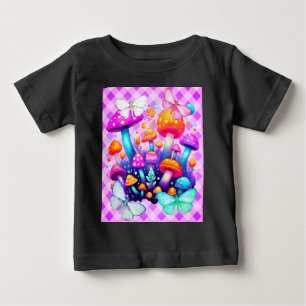 Camiseta Para Bebê cogumelo