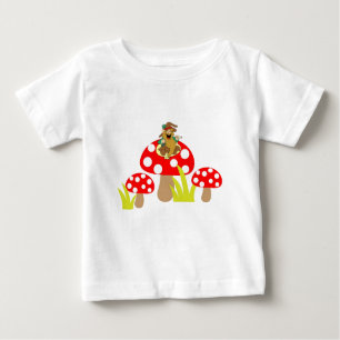 Camiseta Para Bebê Cogumelos