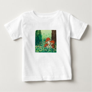 Camiseta Para Bebê Cogumelos