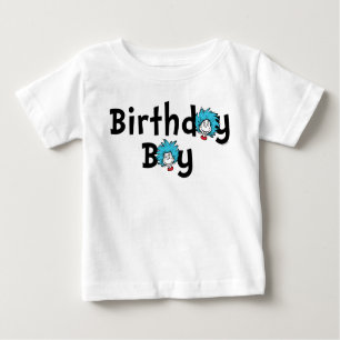 Camiseta Para Bebê Coisa Um Aniversário de Duas Gêmeas Aniversário
