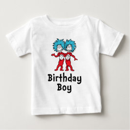 Camiseta Para Bebê Coisa Um Coisa Dois Gêmeos Aniversário | Menino An