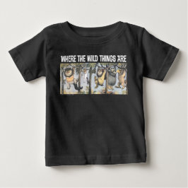 Camiseta Para Bebê Coisas Selvagens e Max balançando nas árvores