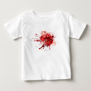 Camiseta Para Bebê Colagem vermelha do corpo da lanterna