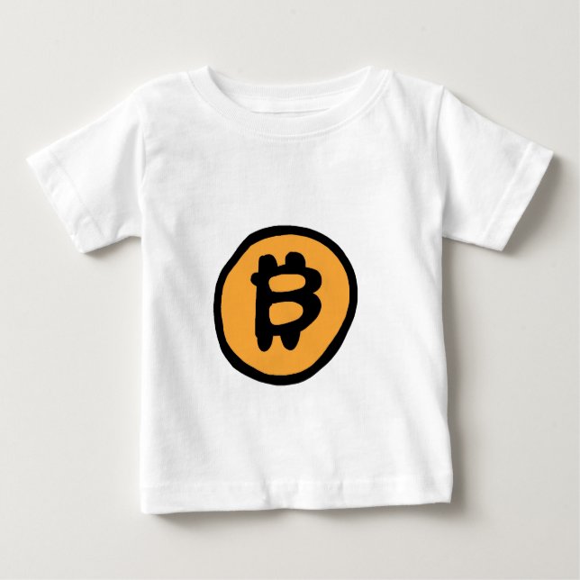 Camiseta Para Bebê coleção de bitmoedas (Frente)