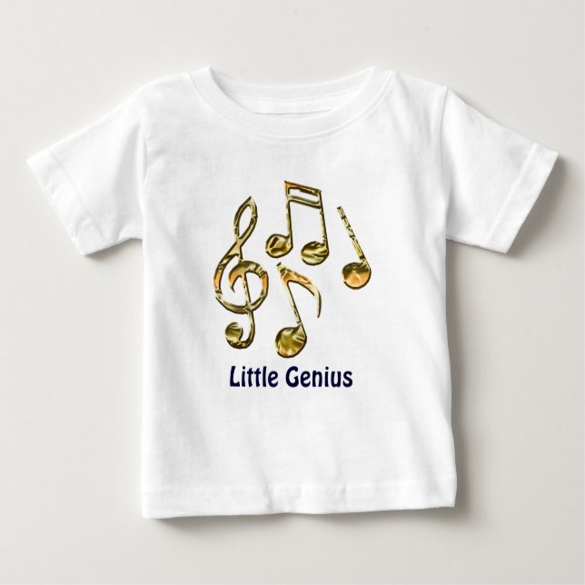 Camiseta Para Bebê Coleção de Presentes de Tema MÚSICO (Frente)