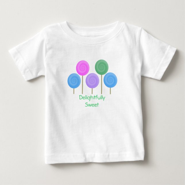 Camiseta Para Bebê Coleção deliciosa doce (Frente)
