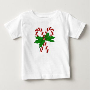 Camiseta Para Bebê Coleção do bastão de doces