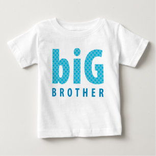 Camiseta Para Bebê COLEÇÃO dos IRMÃOS - big brother {azul}