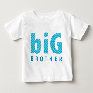 Camiseta Para Bebê COLEÇÃO dos IRMÃOS - big brother {azul}