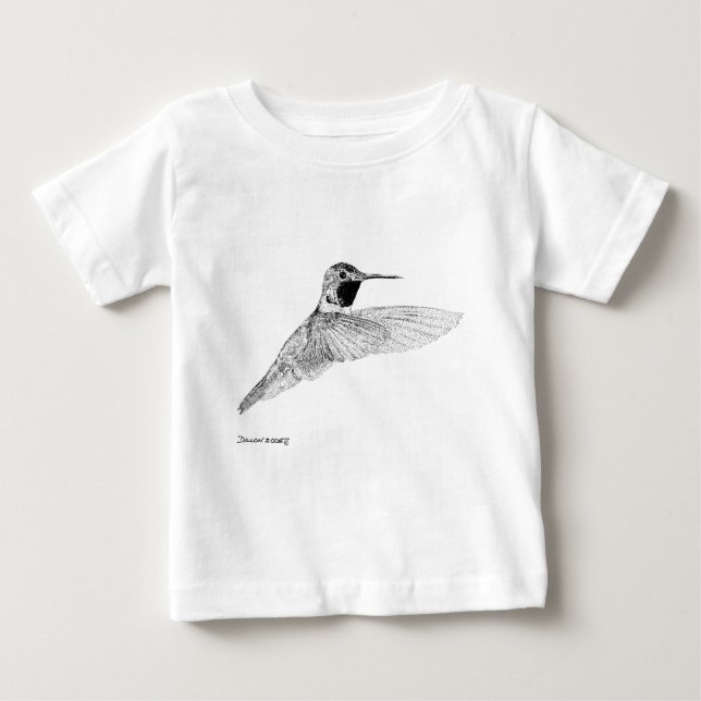 Camiseta Para Bebê Colibri (Frente)