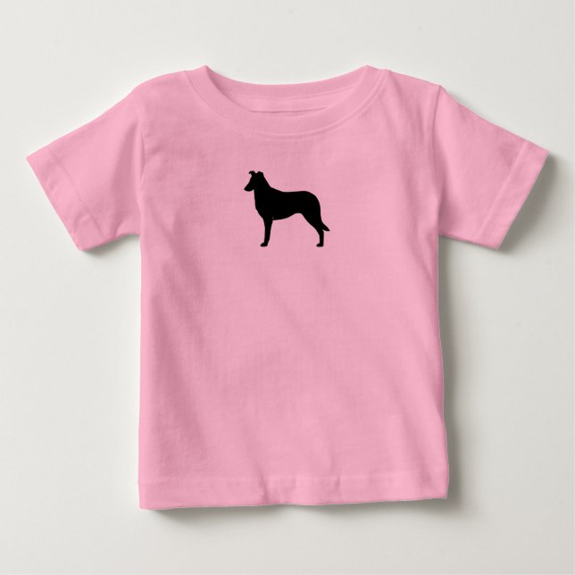 Camiseta Para Bebê Collie (Liso) (Frente)