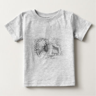 Camiseta Para Bebê Colmeia da abelha do vintage
