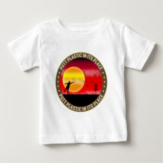 Camiseta Para Bebê Colocar Plástico No Seu Lugar