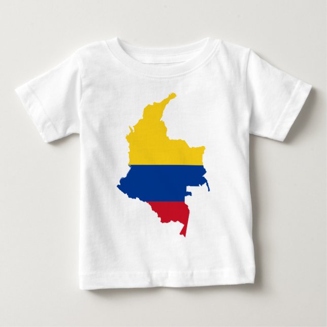 Camiseta Para Bebê Colômbia (Frente)