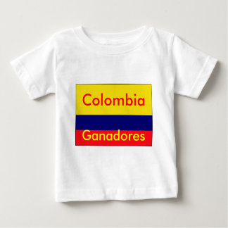 Camiseta Para Bebê Colômbia ganadores