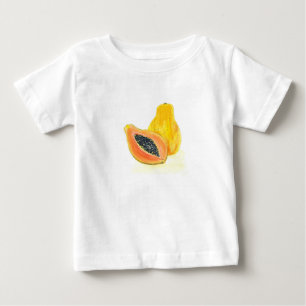 Camiseta Para Bebê Coloração aquática de Papaya