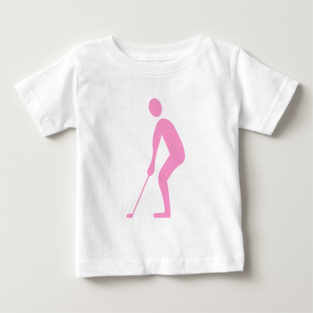 Camiseta Para Bebê Coloração - Rosa (Frente)