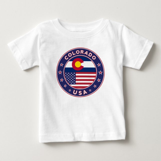 Camiseta Para Bebê Colorado (Frente)