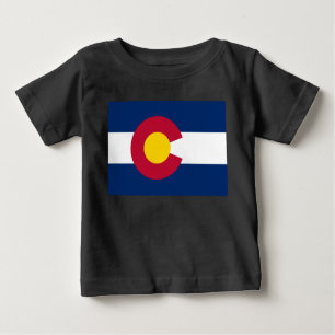 Camiseta Para Bebê Colorado: Bandeira do Estado do Centenário dos EUA