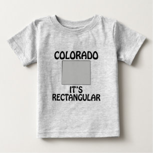 Camiseta Para Bebê Colorado - É Retangular