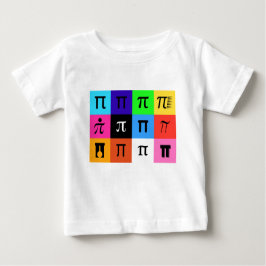 Camiseta Para Bebê colorblock feliz pi dia