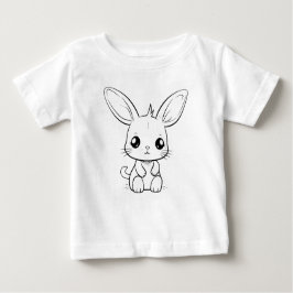 Camiseta Para Bebê Colore você mesmo!
