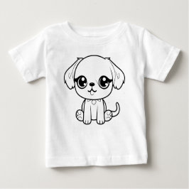 Camiseta Para Bebê Colore você mesmo!