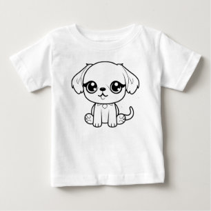 Camiseta Para Bebê Colore você mesmo!